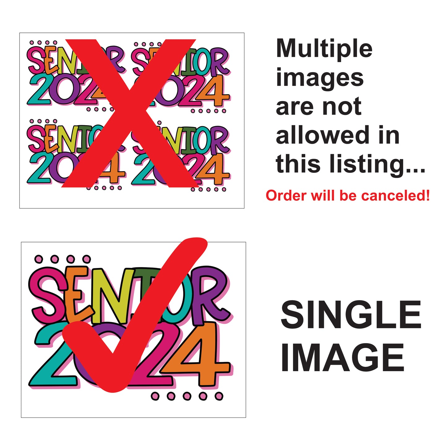 DTF Custom Transfers Individual print * INFANT size (5"- 5.5")